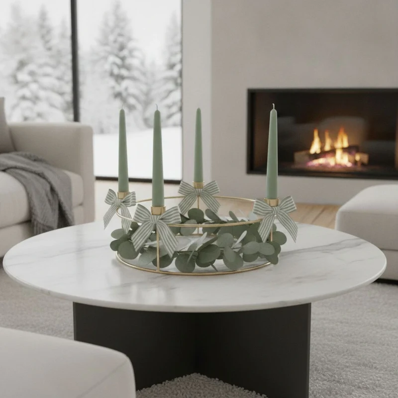 Adventskranz GOLD
